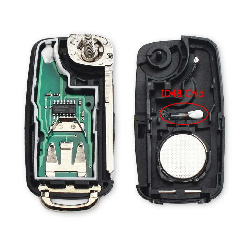 Remote Key 434MHz ID48 Chip For VW Volkswagen Golf PASSAT Tiguan Polo Jetta Beetle Car Keyless