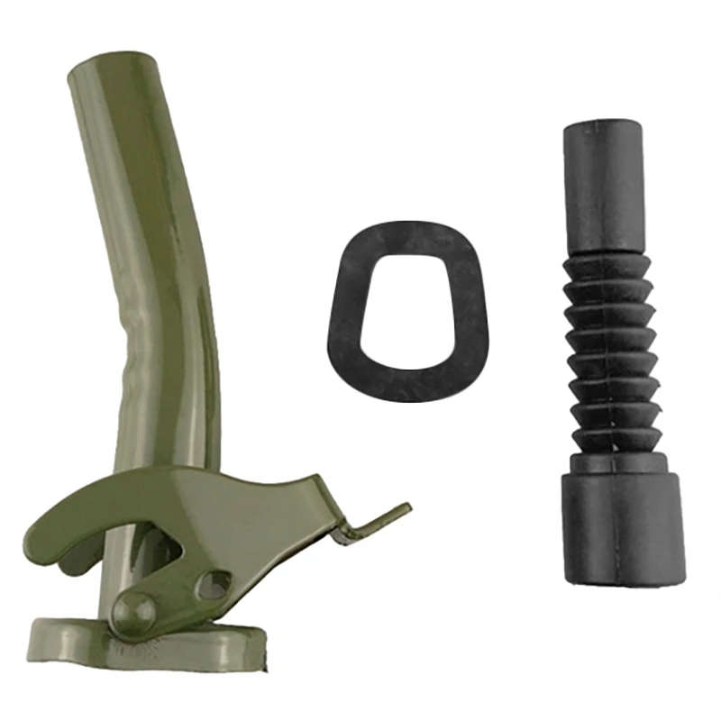 Metal Pouring Spout with Sealing Rubber Gasket Fuel Nozzle for 5/10/20 L Gerry Jerry Cans