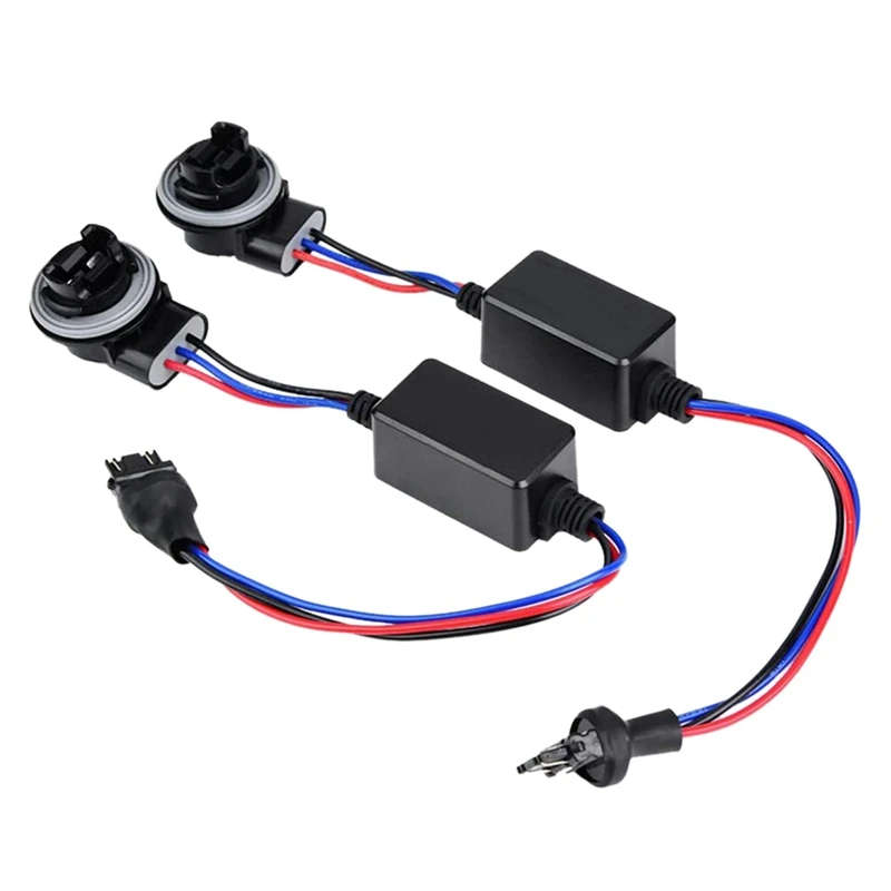 2PCS 3157 3157-B Car LED Headlight Decoder Resistor Harness Anti-Flicker Decoder Failure Decoder