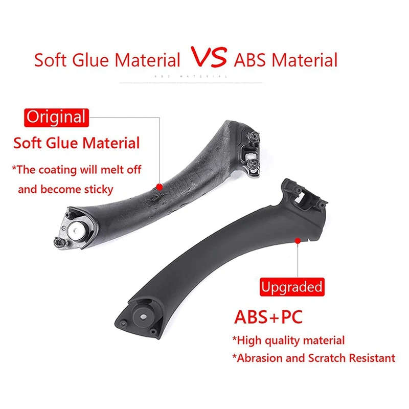 Right Side Inner Door Panel Handle Pull Outer Trim Cover for -BMW E90 3-Series 2004-2012