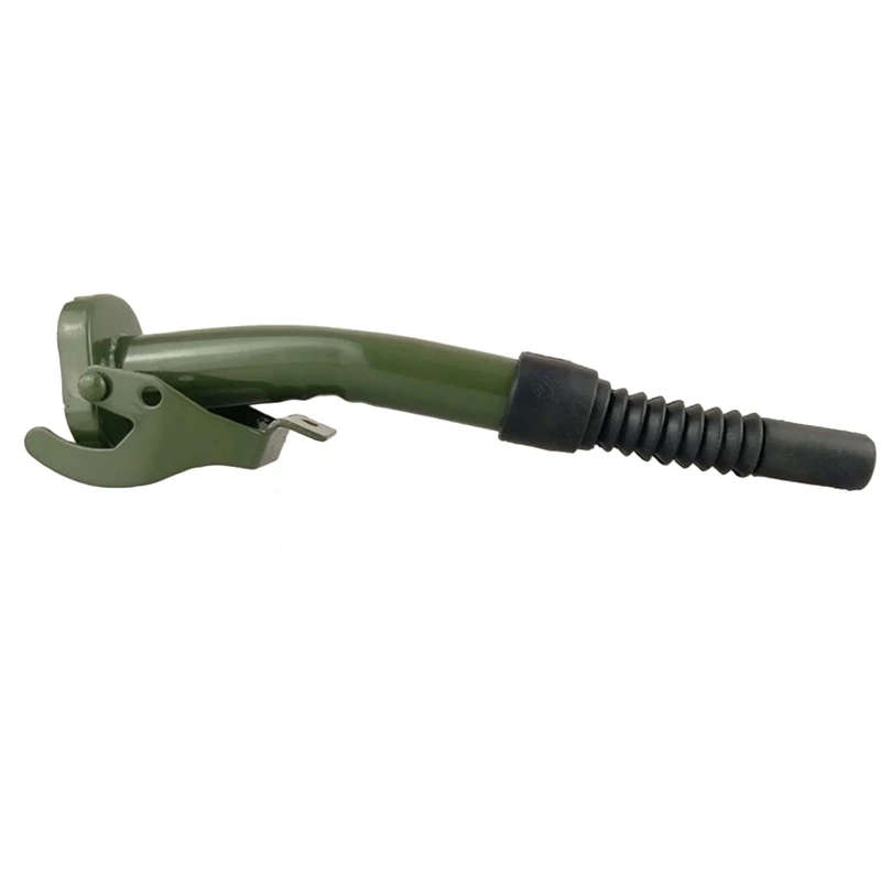 Metal Pouring Spout with Sealing Rubber Gasket Fuel Nozzle for 5/10/20 L Gerry Jerry Cans