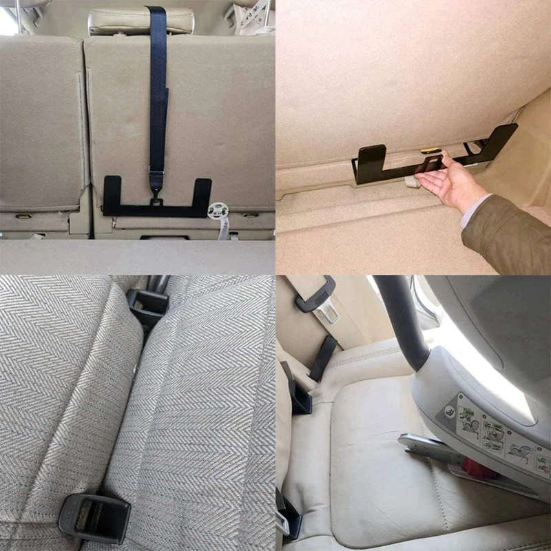 Universal Steel Car Child Safety Seat Belt Latch Bracket for ISOFIX Mount