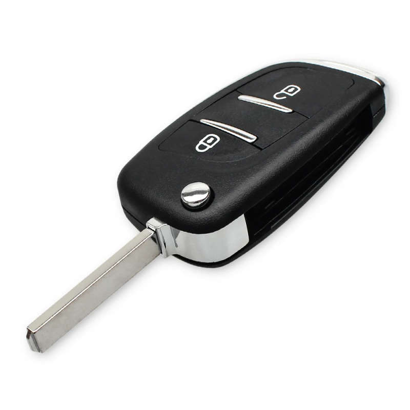 ASK Fob For Peugeot 407 307 607 HCA/ VA2 Blade 2 Buttons 433MHz ID46 Chip Modified Flip Remote Key