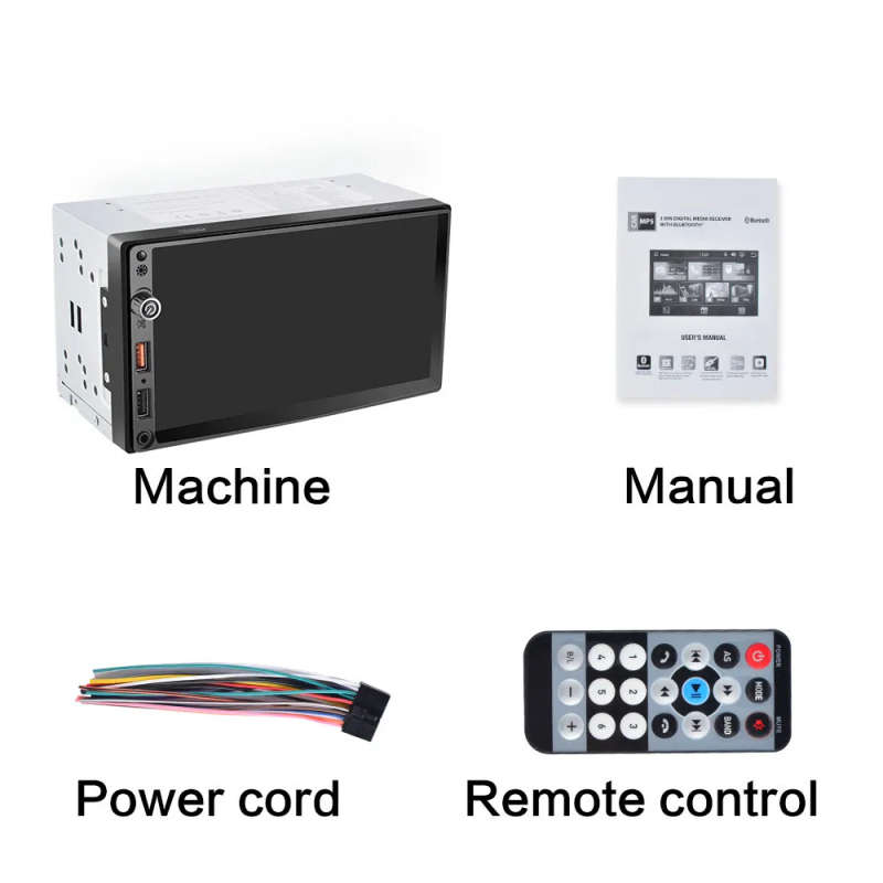 2 Din Car Radio MP5 Player Touch Bluetooth USB FM Multimedia Display 2DIN Auto Radio HD Radio