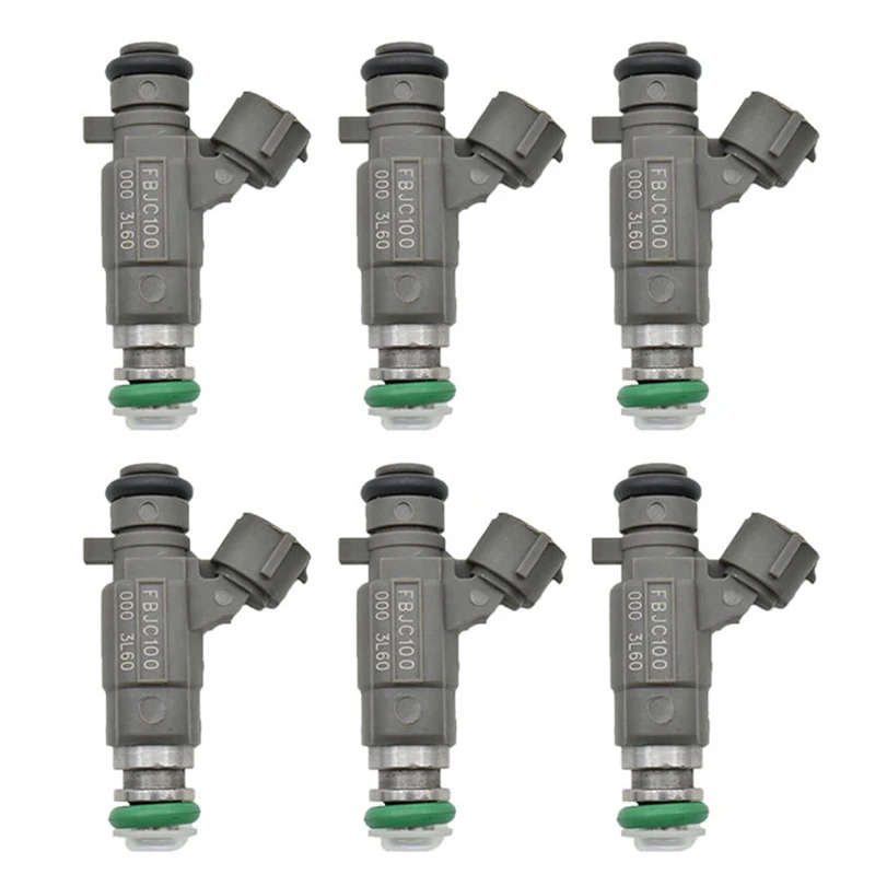 6Pcs Fuel Injectors Nozzle FBJC100 for Nissan X-Trail T30 T31 2.5 Infiniti Petrol Nozzle