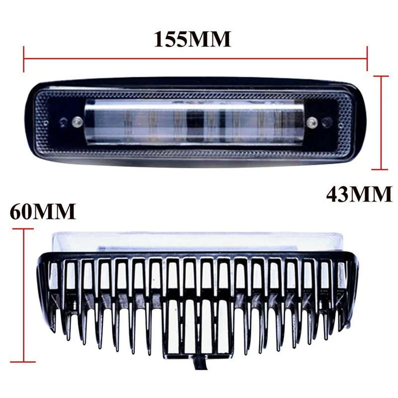 4 Inch 30W Red Line LED Forklift Truck Car Warning Lamp Safety Working Light