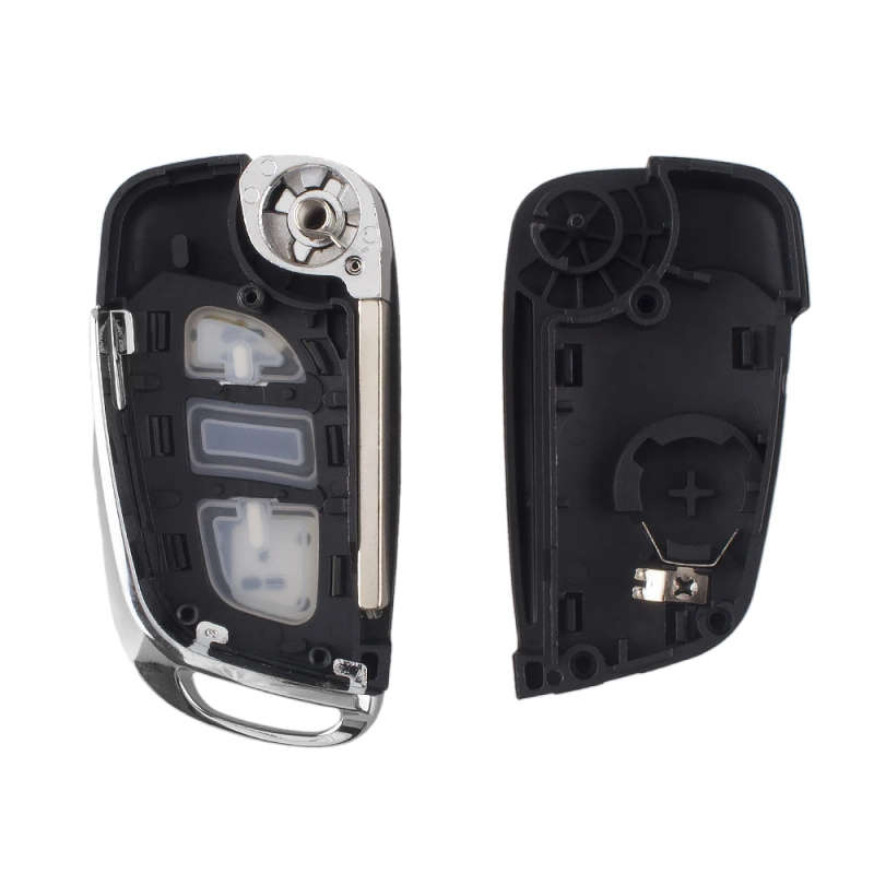 2 Buttons Modified Flip Folding Remote Key Shell Case For Peugeot 207 307 308 407 807