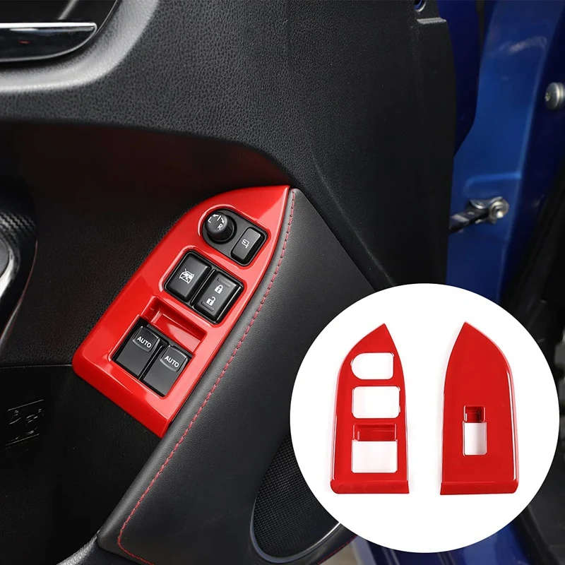 For Subaru BRZ Toyota 86 2012-2020 Car Inner Door Handle Bowl Decor Cover Window Lift Switch Panel