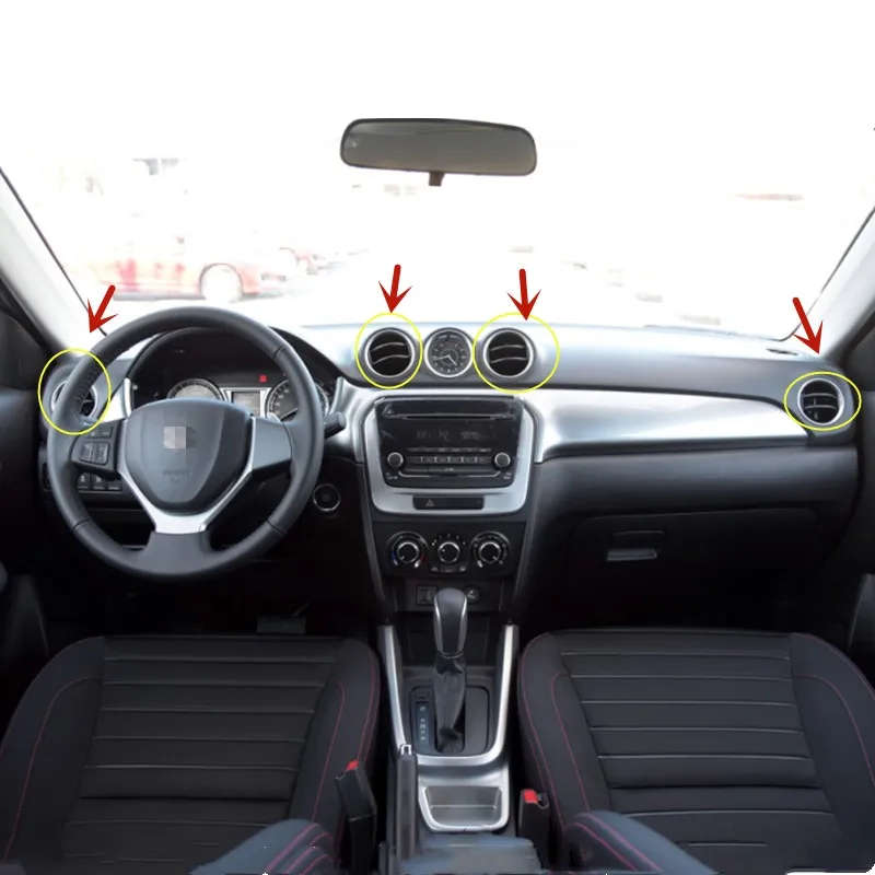 Car Dashboard A/C Air Conditioner Outlet For Suzuki Vitara 2015+ Instrument panel vent