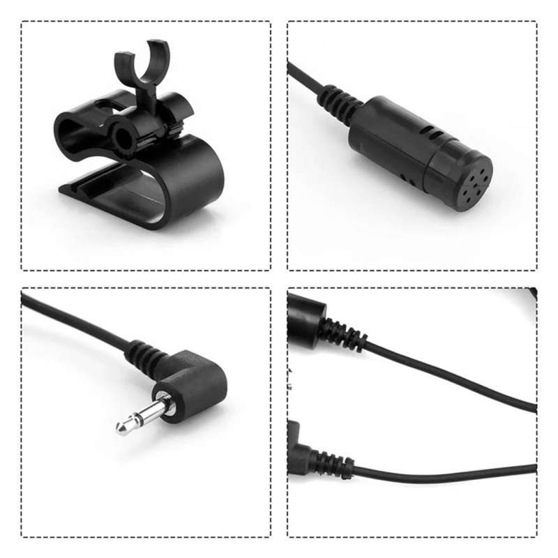 Car Microphone High-sensitivity Microphone for Pioneer Car Audio, Cable Length: 4m