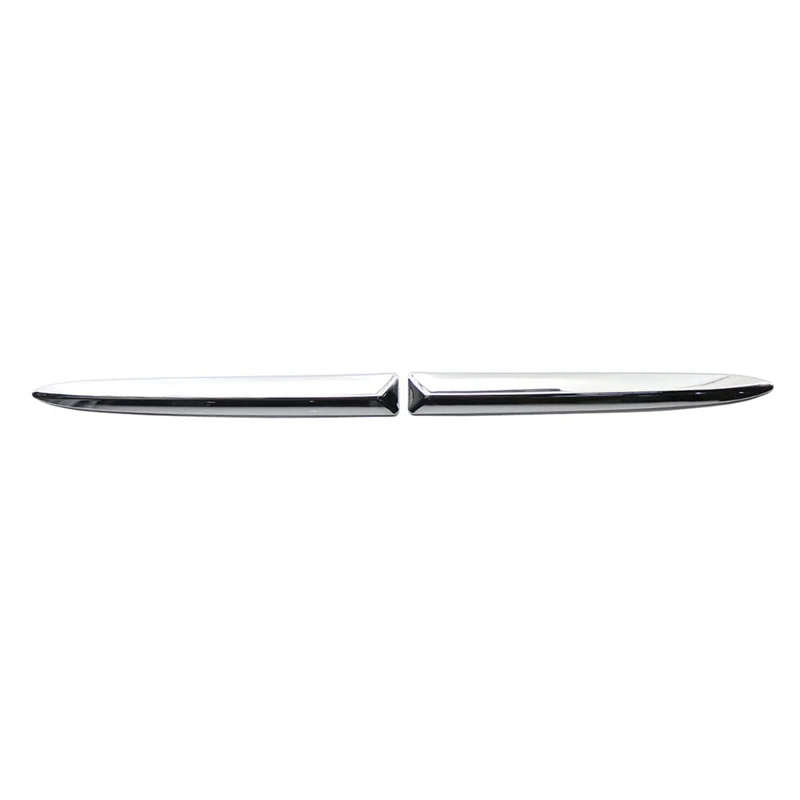 2X Chrome Car Front Bumper Upper Trim Moulding Styling Mouldings for Fiat 500 2007-2015