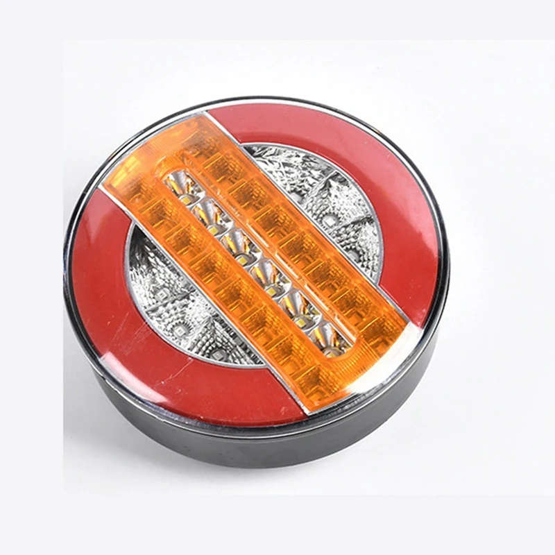 4Inch LED Trailer 24V Truck Tail Light Brake Light Warning Lights Car DRL Flow Turn Signal Lamp