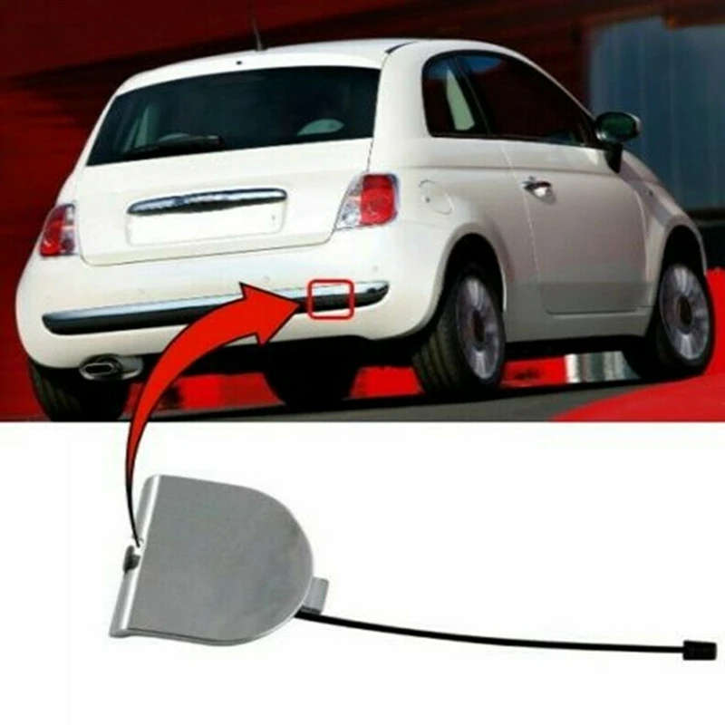 735455393 Rear Bumper Grille Tow Eye Cap Cover Fits for Fiat 500 2007-12