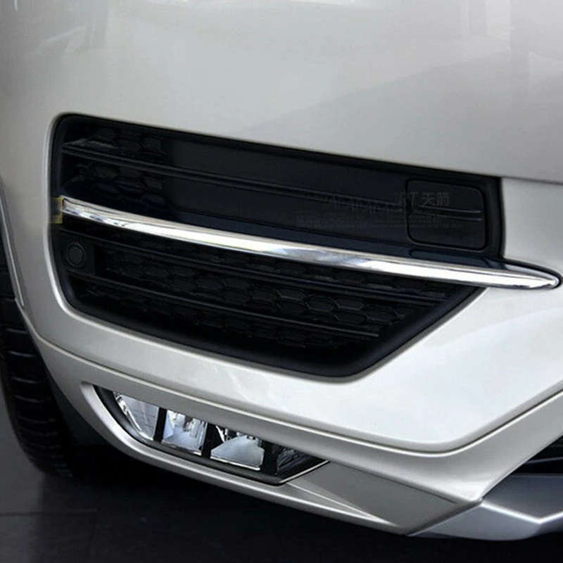 Car Front Bumper Fog Light Eyelid Molding Cover Strip Trim for VOLVO XC90 2016-2020
