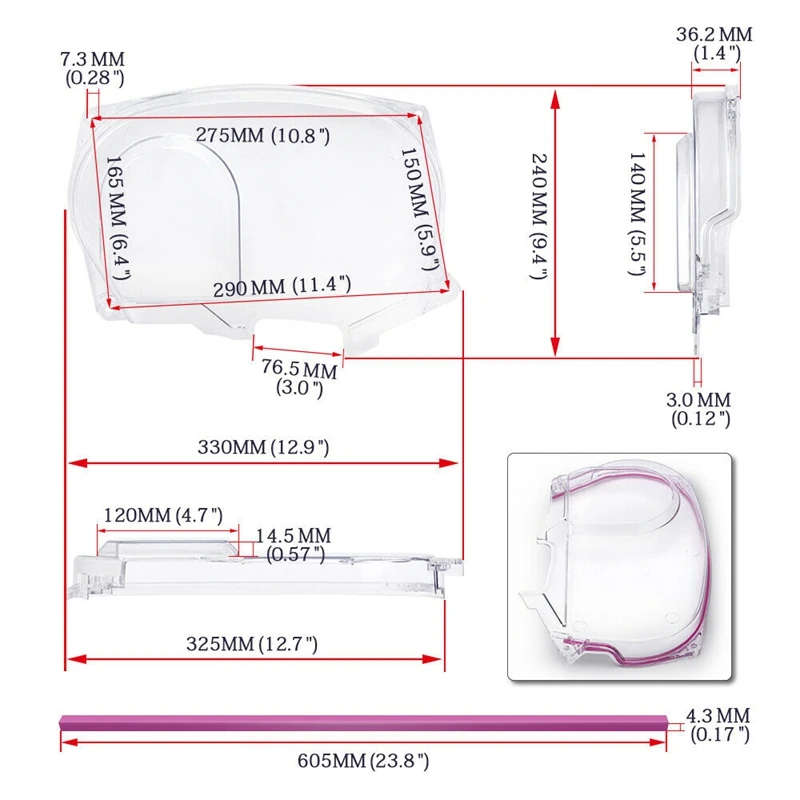 Clear Cam Gear Timing Belt Cover Turbo Cam Pulley for Mitsubishi Lancer Evolution EVO 9 IX Mivec