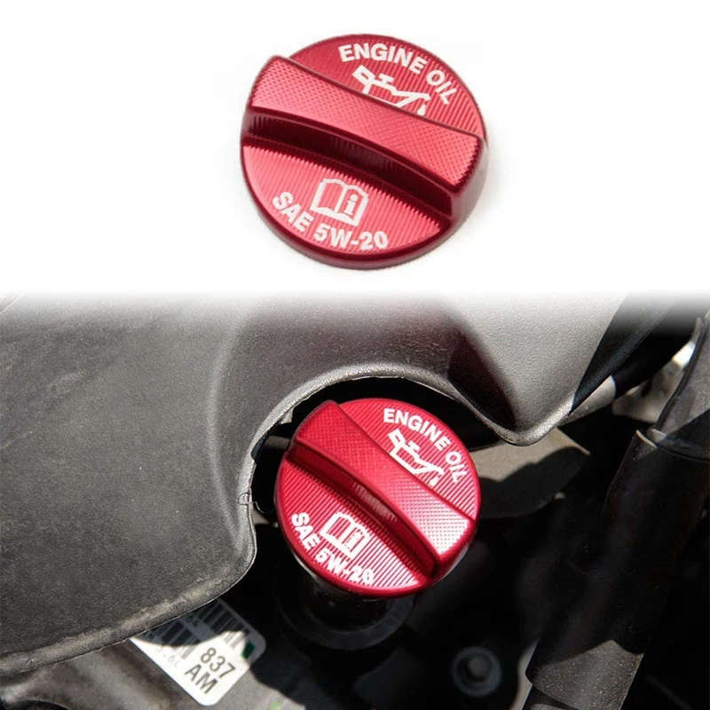 Aluminium Alloy Engine Shroud Oil Cap Radiator Cover Trim for Dodge Challenger Charger 2011-2021