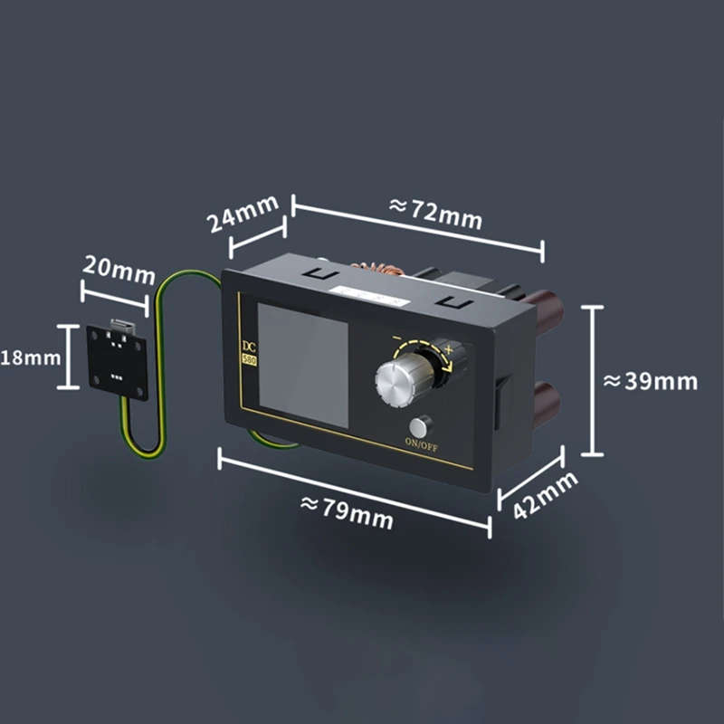 DC DC Buck Converter CC CV Power Module 1.8-32V 5A Adjustable Regulated Power Supply Voltmeter