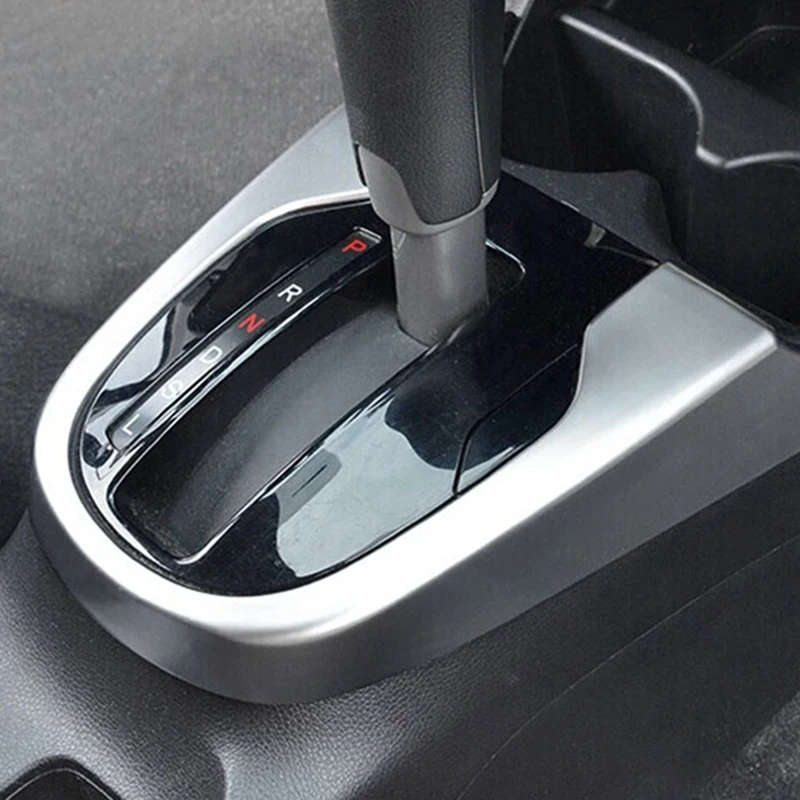 For Honda FIT JAZZ 2014 2015 Chrome Silver Gear Box Panel Decoration Trim