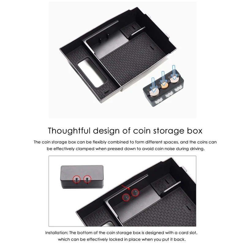 Car Storage Box Car Console Armrest Container Storage Box Refit Accessories Style for Mazda CX8