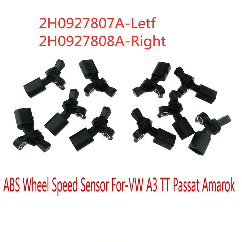 Rear Right&Left ABS Wheel Speed Sensor ABS Sensor 2H0927807A 2H0927808A for A3 TT Passat Amarok