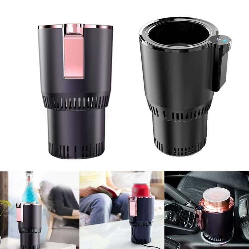 2-in-112V Smart Car Cup Cooler Heater for Office Outdoor Travel