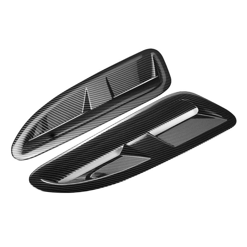 1 Pair XKR Style Car Front Hoods Bonnet Vents Air Outlet Cover Trim for Jaguar XKR XK8