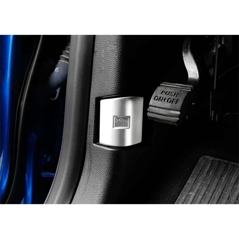 Car ABS Silver Engine Cover Switch Trim Decoration for Ford F-150 2015-2020