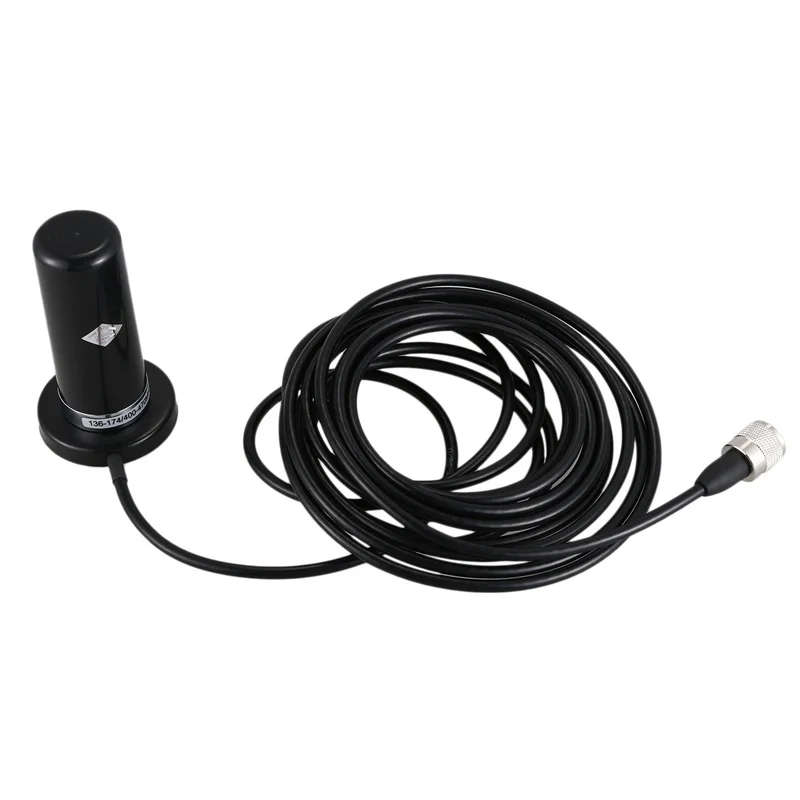 144/435MHz Uhf Vhf Car Radio Walkie Talkie Stubby Antenna With Magnetic Base