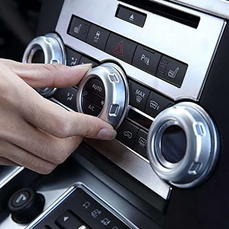 5 Pcs for Land Rover Discovery 4 LR4 Range Rover Sport Volume and Air Conditioning Knobs Trim