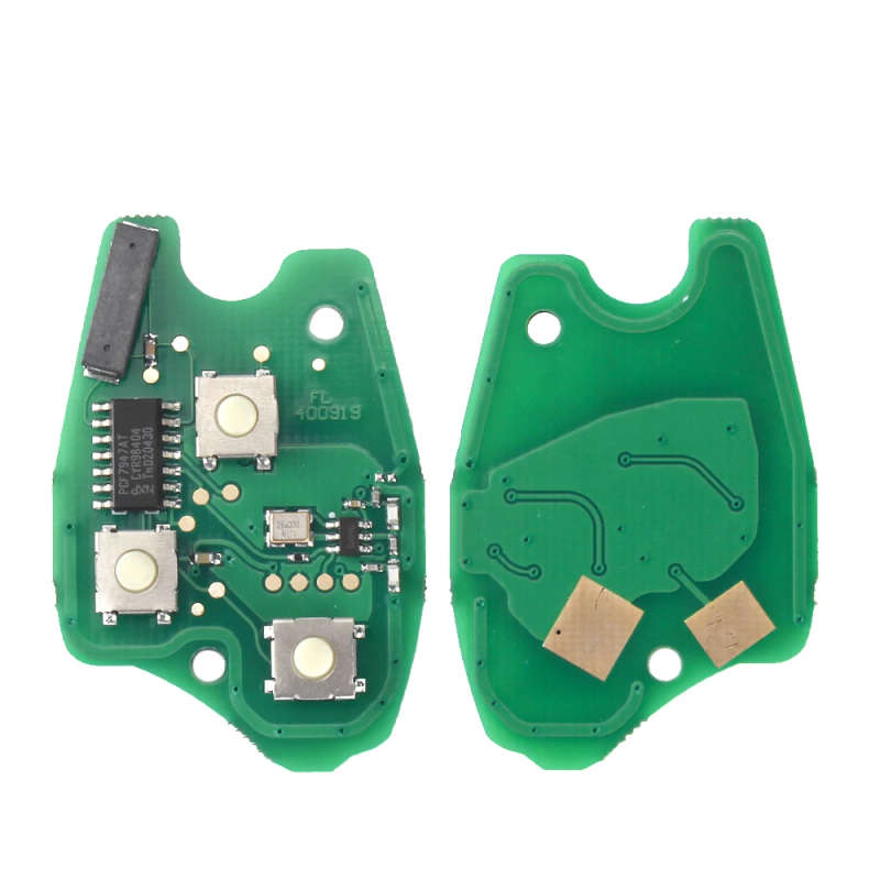 Remote Car Key 433MHz 2 buttons Keyless For Renault Megane Modus Clio Kangoo Logan Fob Case