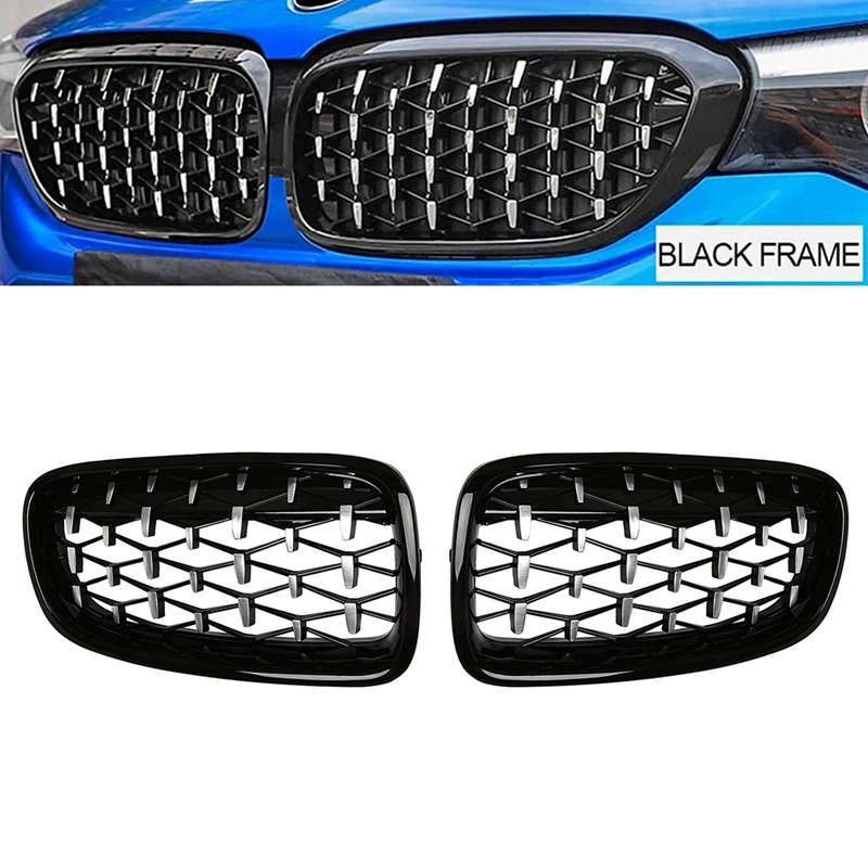 Car Front Bumper Grille Diamond Kidney Racing Grille Air Intake Grille for BMW 3 Series F30 F31