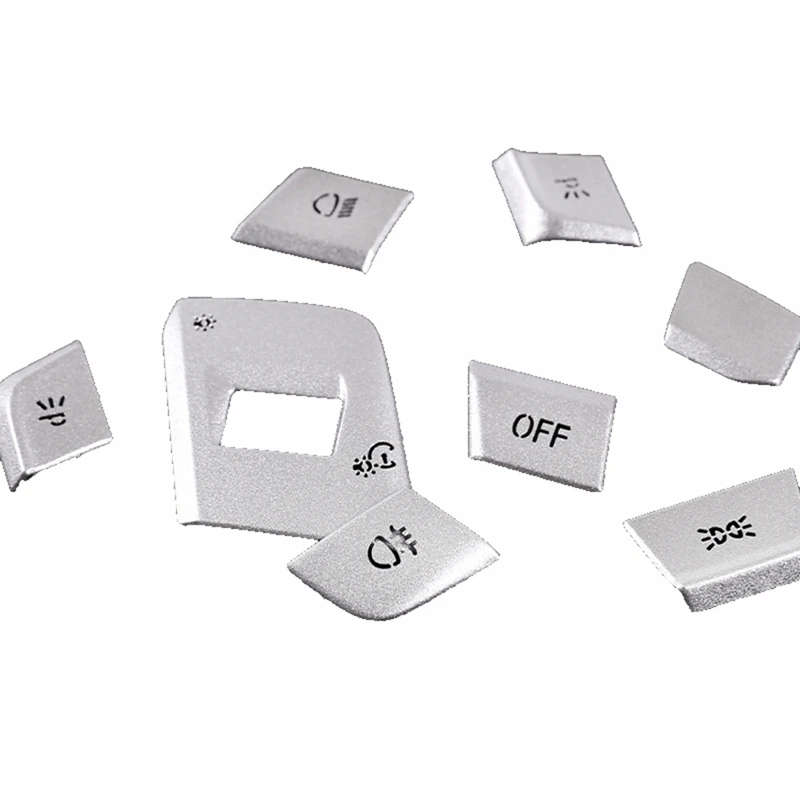 Aluminum Alloy Headlight Switch Button Sticker Decoration Cover Trim Patch for Toyota GR Supra A90