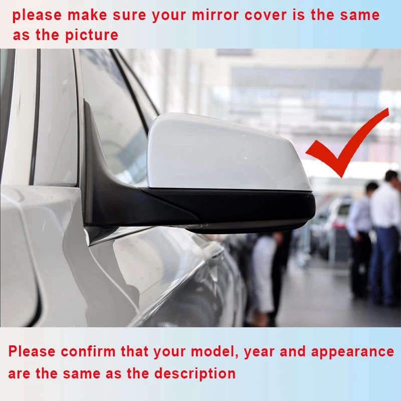 Rearview Mirror Cap Wing Side Mirror Cover for 5 Series 6 Series 7 Series F07 Gran Turismo