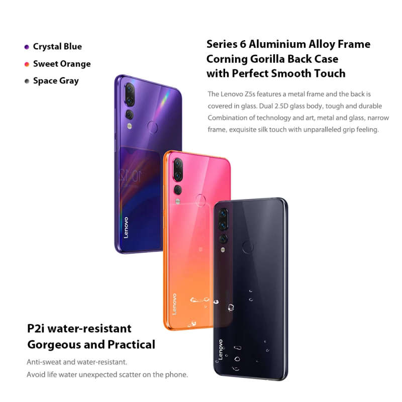 Lenovo Z5S Smartphone - Grey - 6GB 64GB 6.3 Inch 2340*1080 - Global ROM