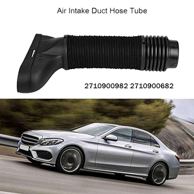 2PCS Car Air Intake Tube Hose 2710900982 2710900682 for Mercedes-Benz W204 C250 M271 1.8L