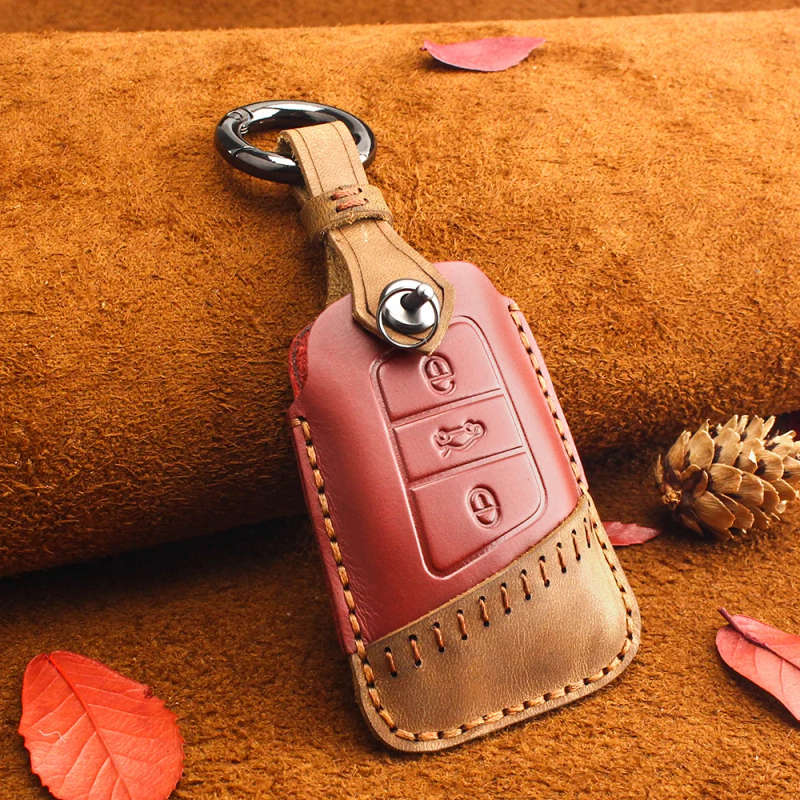 For Volkswagen VW Tiguan MK2 Magotan Passat B8 CC Skoda Superb A7 2017-2018 Car Key Holder Case