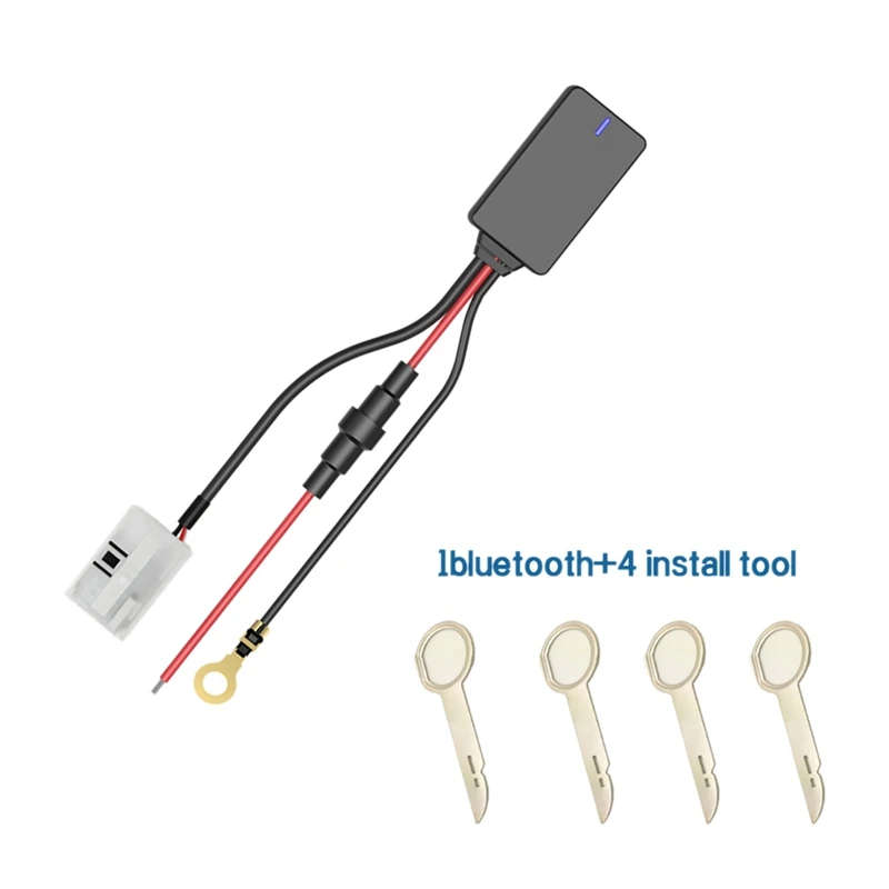 12Pin 12V Bluetooth Adapter Aux Cable for Benz W169 W245 W203 W209 W164 W221 Handsfree Bluetooth 4.0