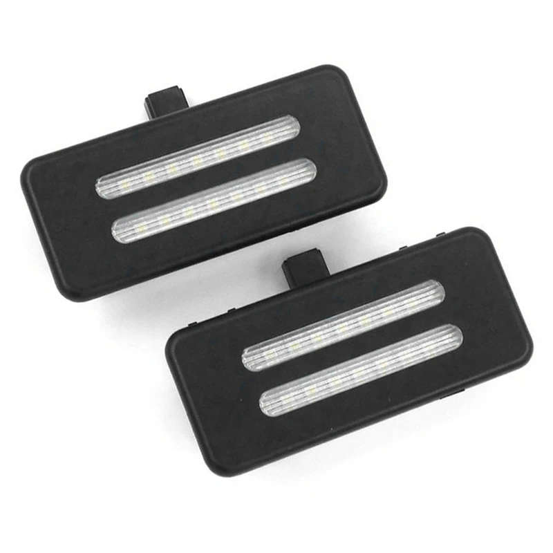 2Pcs LED Sun Visor Vanity Mirror Lamp Reading Light For-BMW X3 F25 X1 E84 X6 E71 X5 E70 E60 E61
