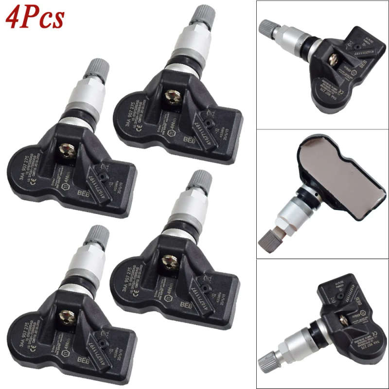 4Pcs New Tire Pressure Monitor Sensor TPMS Sensor For Volkswagen Tiguan CC 433Mhz