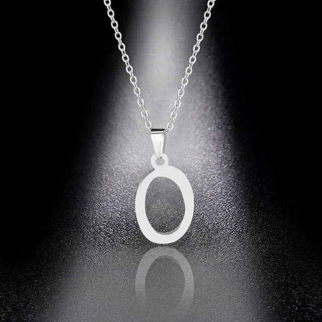Genuine Letter ` O ` Pendant Stainless Steel  - DO NOT FADE