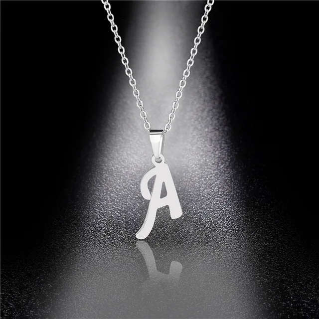 Genuine Letter ` A ` Pendant Stainless Steel  - DO NOT FADE