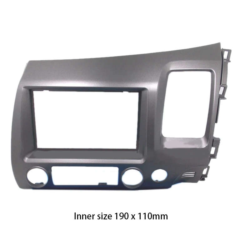 for Honda Civic 2006-2011 Stereo Radio Double 2 DIN Dash Kit Fascia Dash Panel Trim-RHD