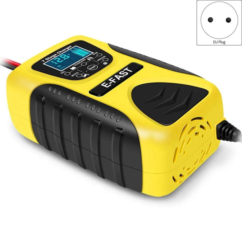 E-Fast 12V 7 Stage Multi-Battery Mode Lead-Acid Battery Charger Power Pulse Repair