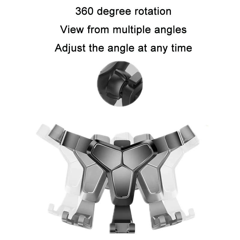 2 PCS Car Mobile Phone Navigation Gravity Bracket, For 4-7 Inch Phone
