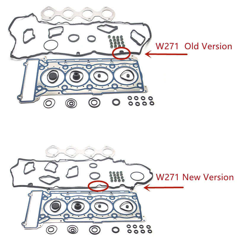2710160921 Engine Head Gasket Overhaul Seals Repair Kit for Benz 271 Old and New Version