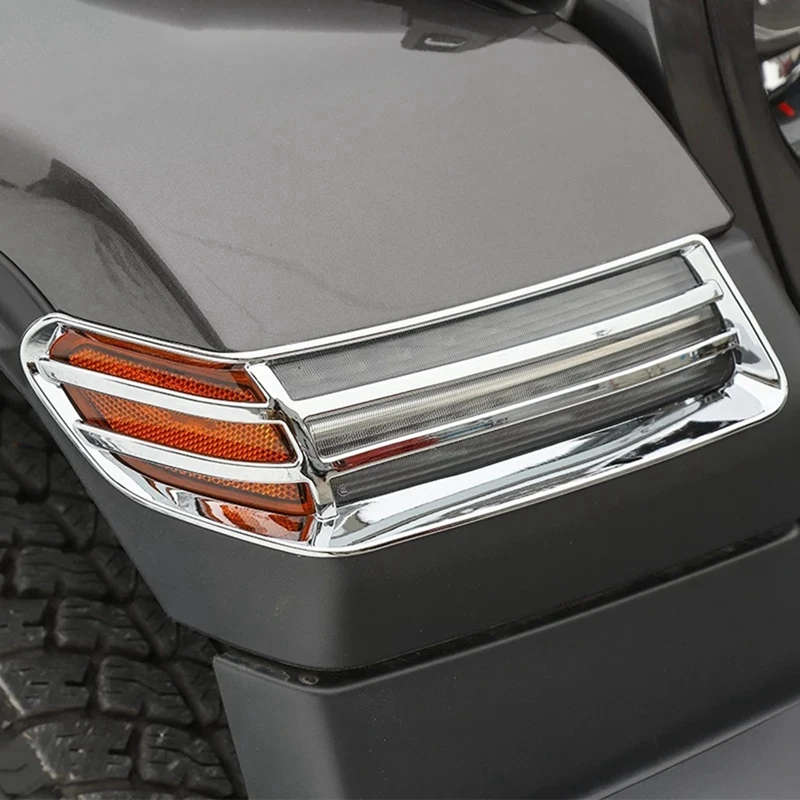Car Front Wheel Eyebrow Light Side Rearview Mirror Turn Signal Cover for Jeep Wrangler JL JT