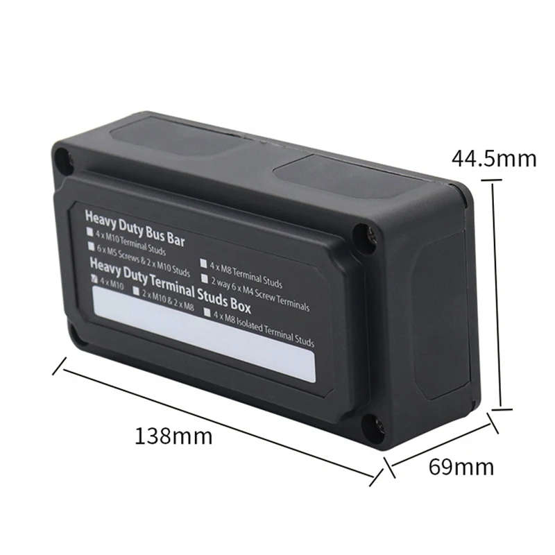 Car ANL Fuse Box 35-750A High Current Fuse Box with LED Indicator for 32V DC circuit automobiles