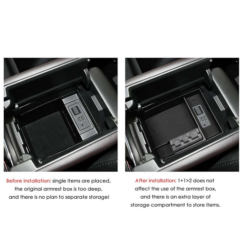 Car Storage Box Car Console Armrest Container Storage Box Refit Accessories Style for Mazda CX8