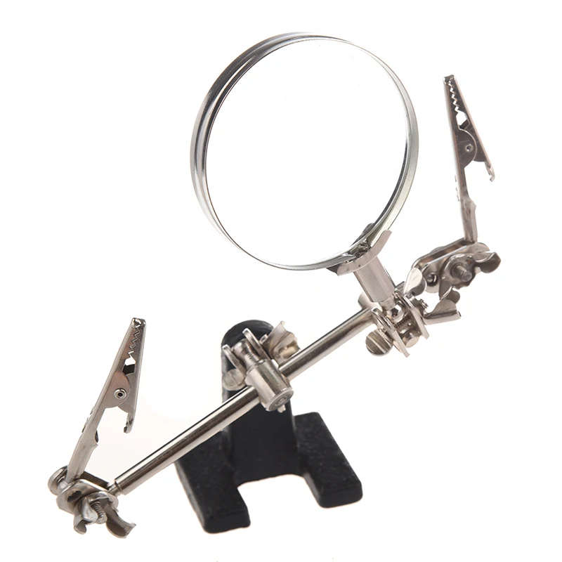 Magnifying Glass Third Hand Soldering Soldering Iron Stand Helping Magnifying Tool