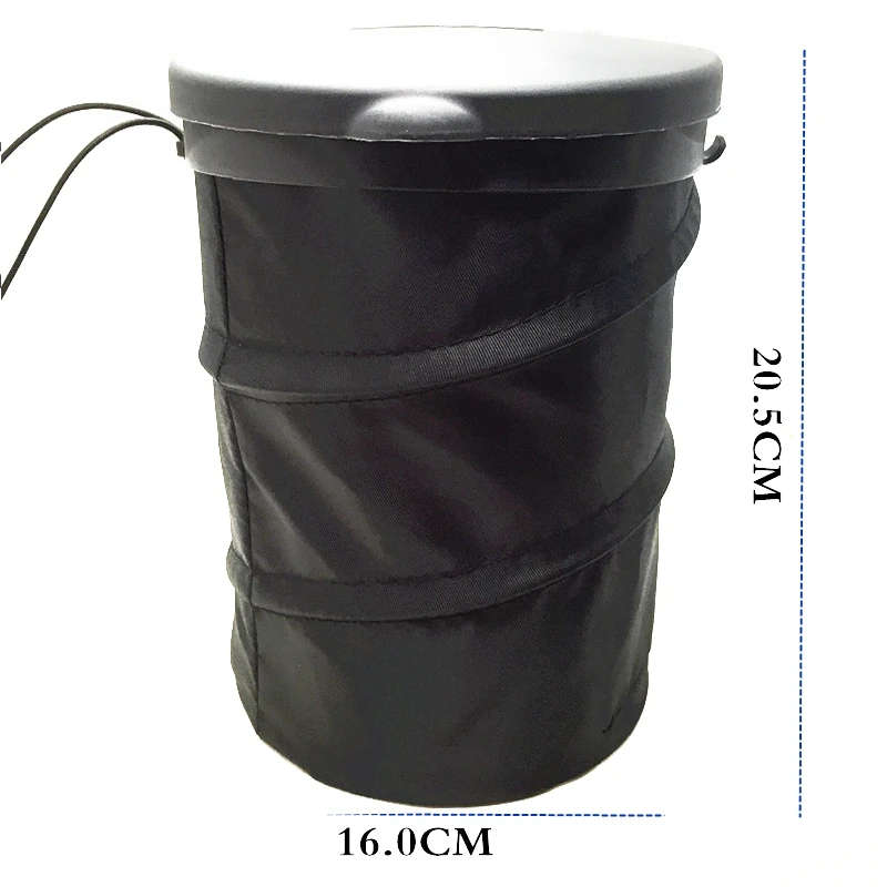 Car Garbage Bin Universal Car Foldable Hanging Type Folding Trash Garbage Storage Bin